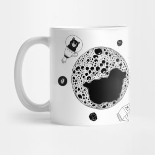 Coffee planet and space cats Mug